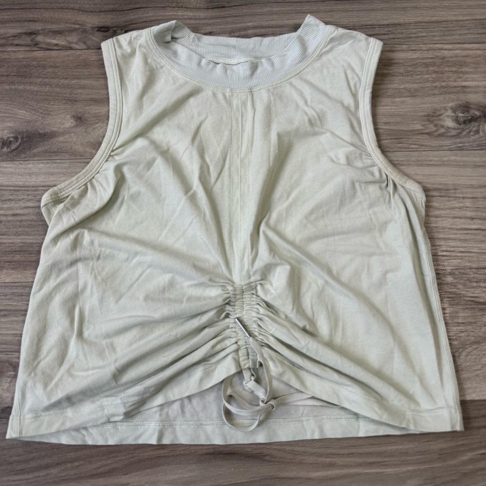 Lululemon Cinch Me Up Front Tank in Artic Mint